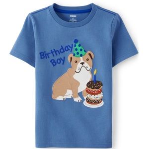 NIB/NWT Gymboree appliqué Birthday Boy shirt / 18-24
